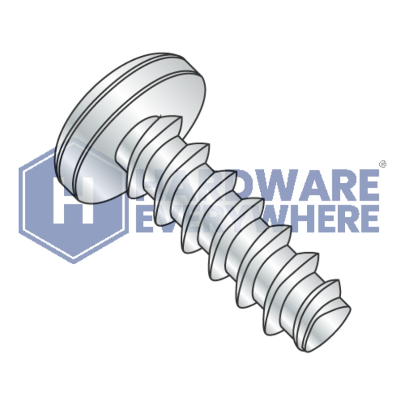 4-20 X 7/32 Thread Forming Screws / Phillips / Pan Head / Steel / Zinc / Plastite (Blunt Tip) Alternate 48-2