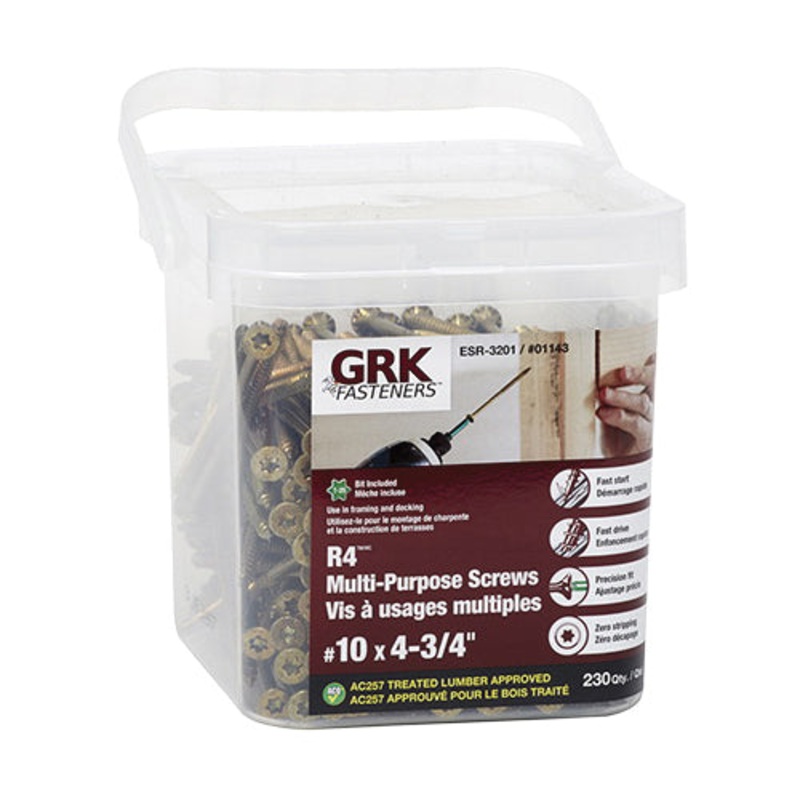 GRK FASTENERS R4 103137 Multi-Purpose Framing Screw