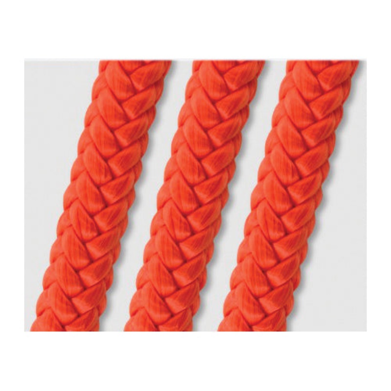 YALE CORDAGE XTC 12 Buzzline Rope, 1/2 in Dia, Polyester, Orange