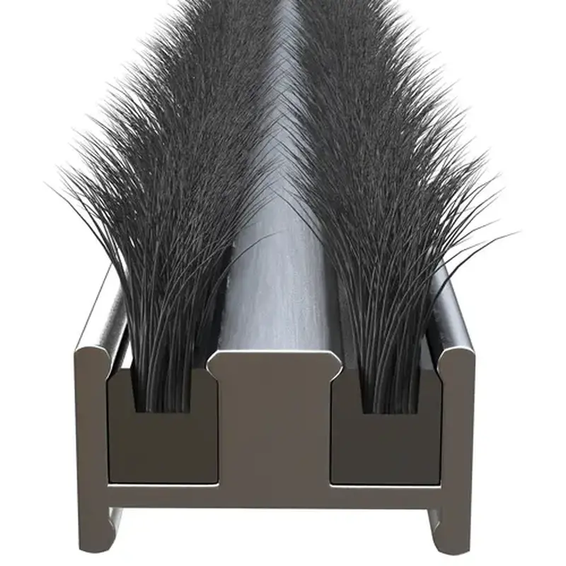 Brixwell 63-500 84in Black Door Astragal Seal with 6 Springs
