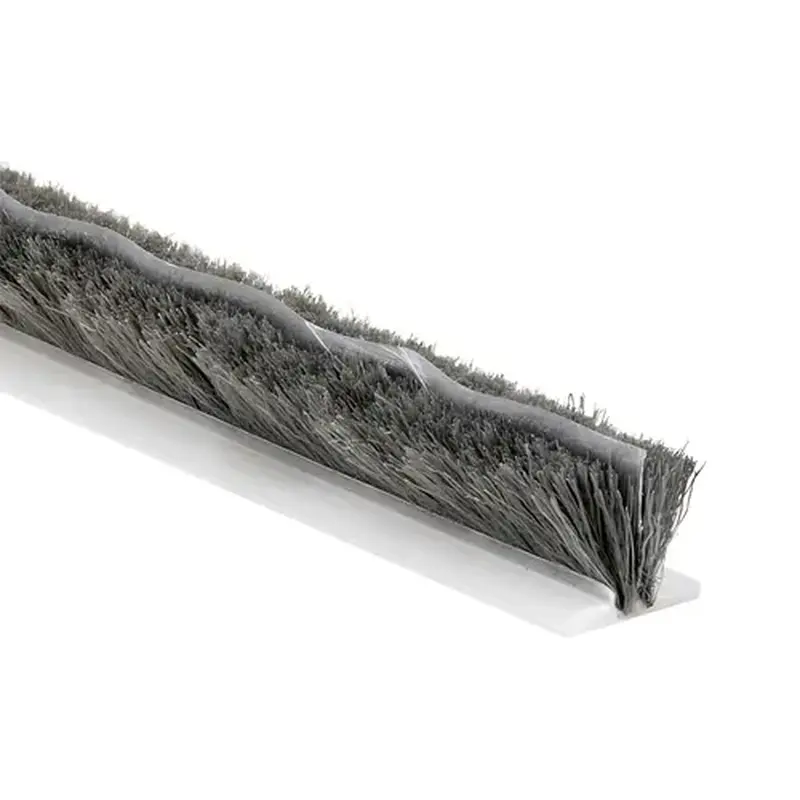 Brixwell 63-8 Weatherstripping With Fin 500 ft Length 0.200" Pile Height 0.187" Backing Width Gray