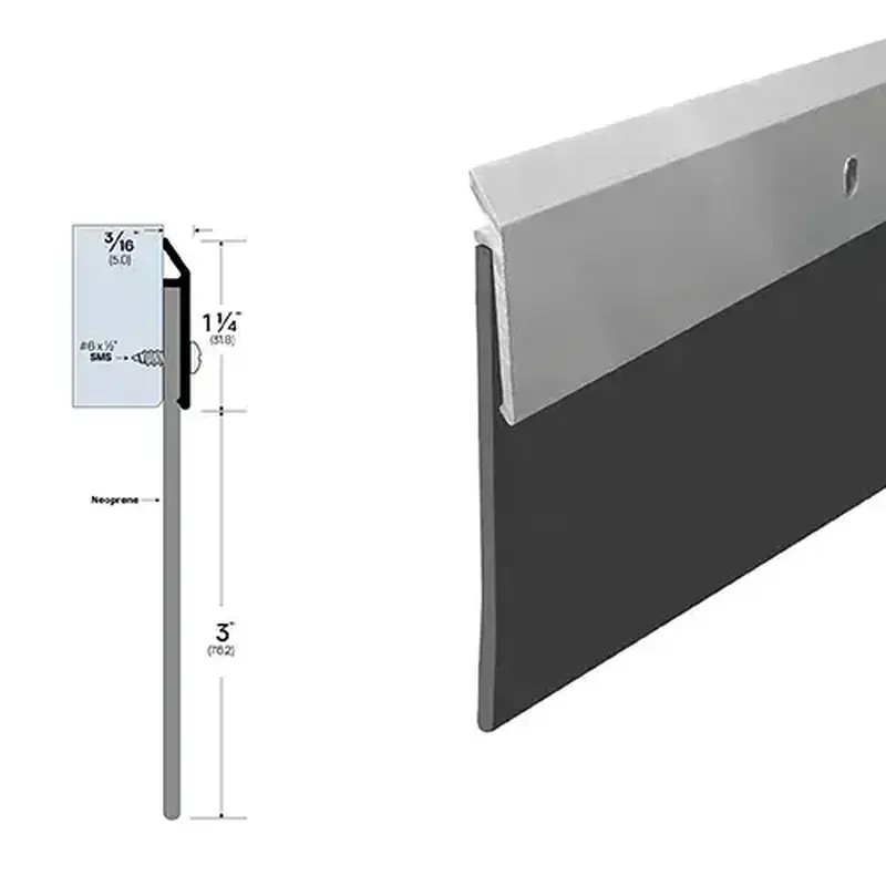 Brixwell 7936DB-SF Door Sweep (3/16" by 4-1/4") Dark Bronze Anodized Aluminum