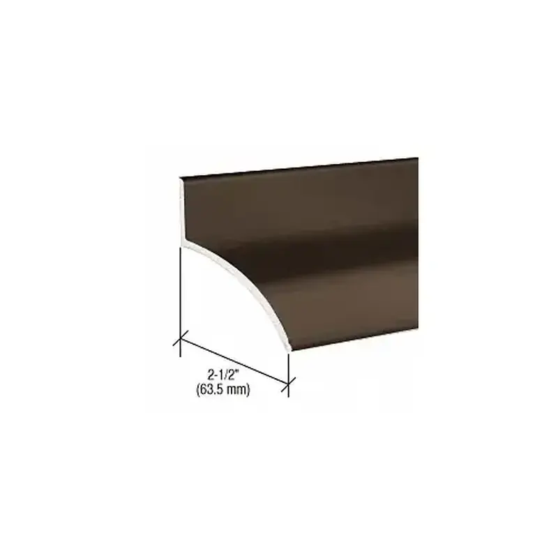 CRL 155D72 Dark Bronze 72" Rain Drip 2-1/2" x 5/8"
