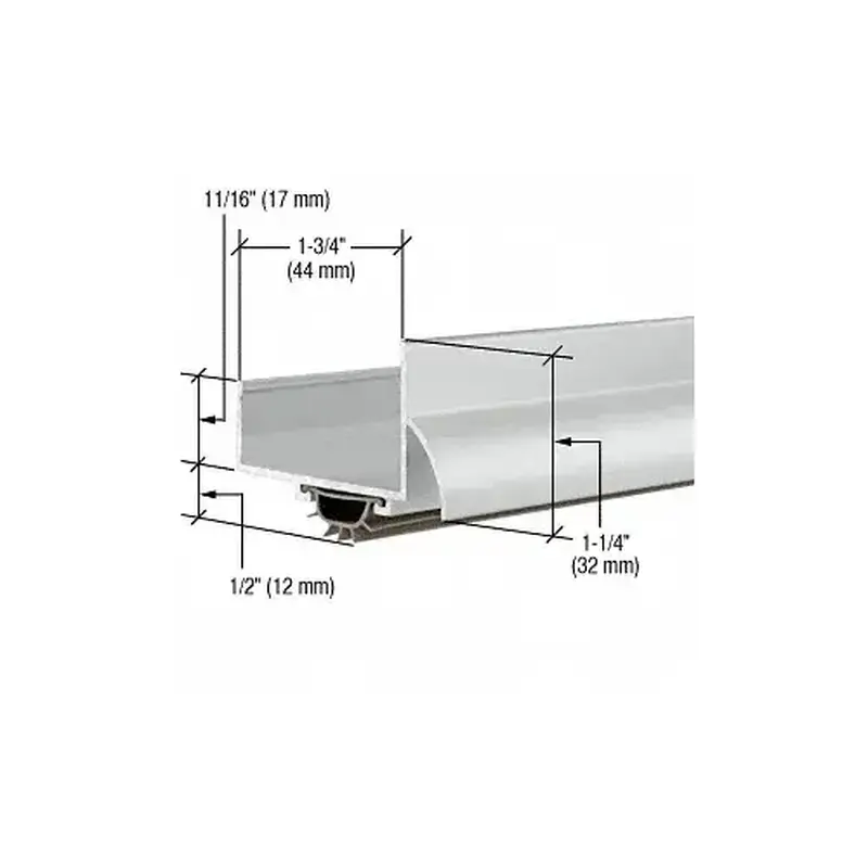 CRL 17VRA48 48" Aluminum U-Shape Door Bottom