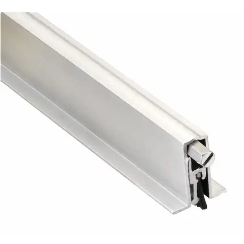 Pemko 411ANBL36 36" Automatic Door Bottom with Nylon Brush for Full Mortise Models Mill Finish Aluminum Finish