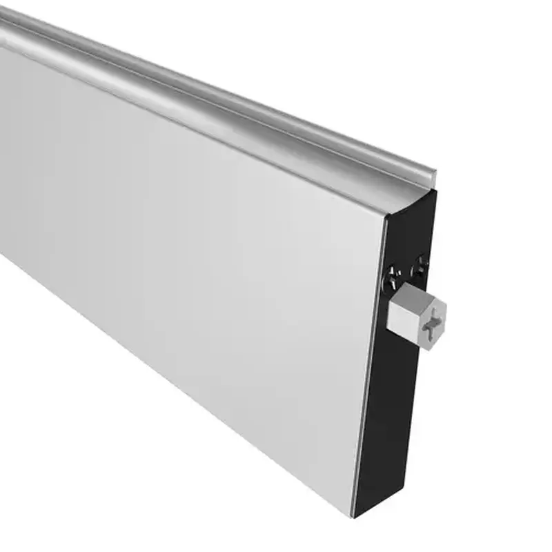 Pemko 412CRL 36 36" Surface Mounted Automatic Door Bottom with Sponge Neoprene Clear Aluminum Finish Clear Anodized Aluminum 412CRL36