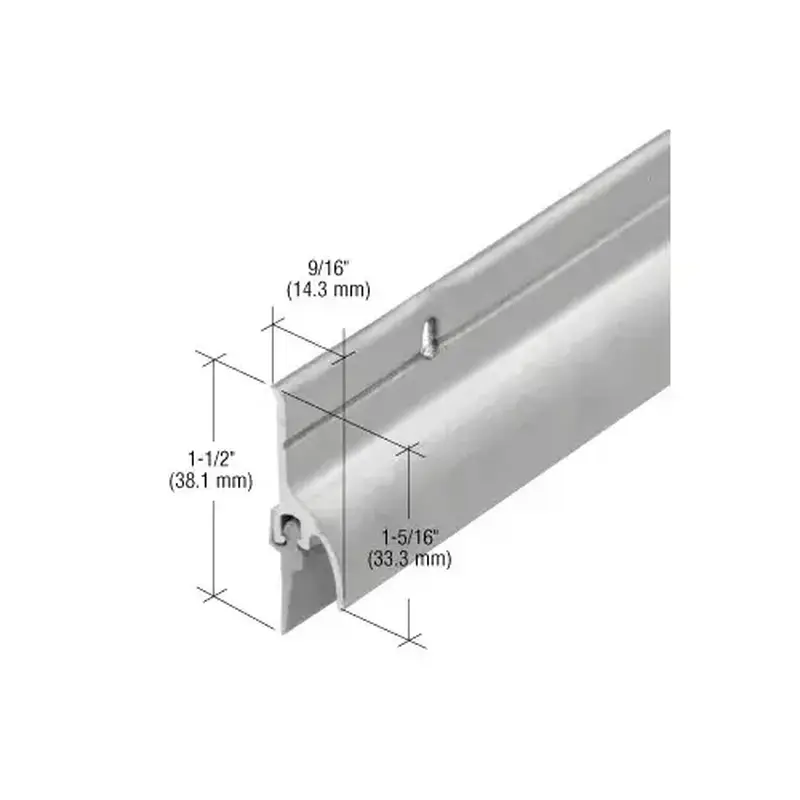 CRL 152VA36 Aluminum 36" Door Rain Drip with Vinyl Sweep