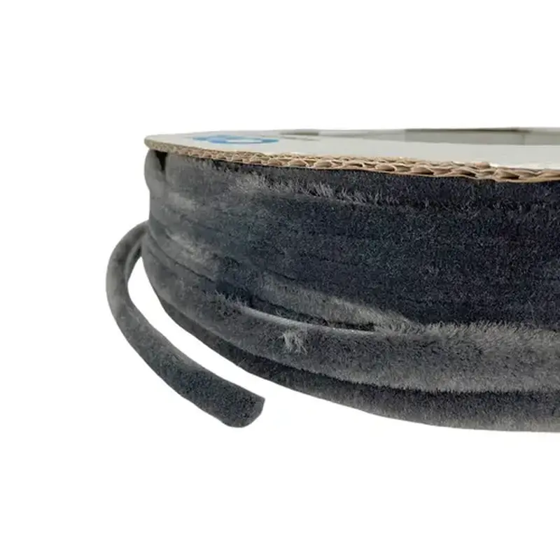 CRL A11535C-CCP4 Storefront Door Pile Weatherstrip .350 Pile Height; .350 Backing Width -  4 inch Sample Gray