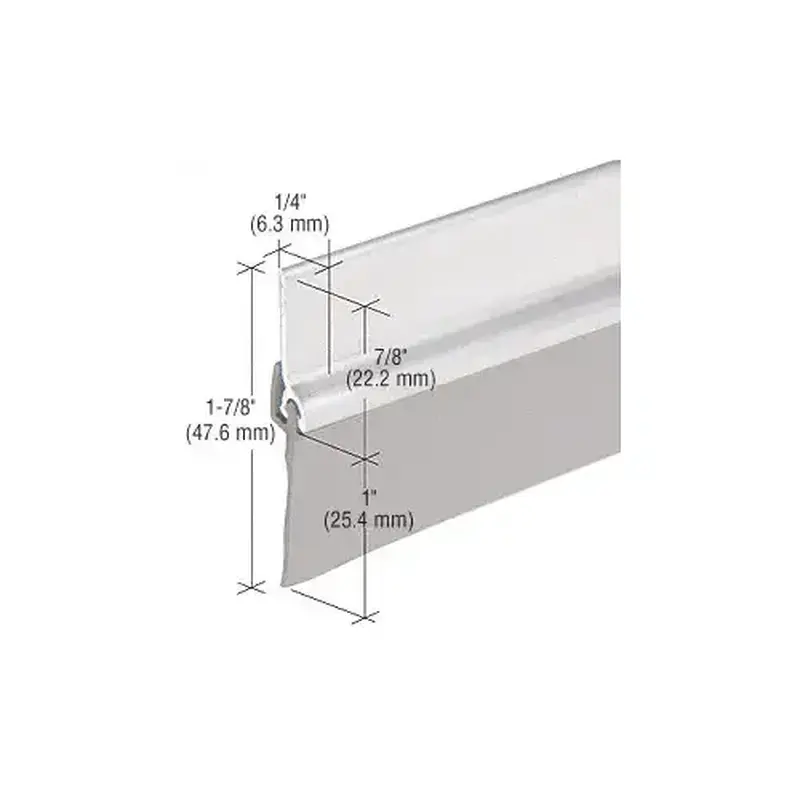 CRL DB005AV48 Aluminum with Vinyl Door Sweep for 48" Door