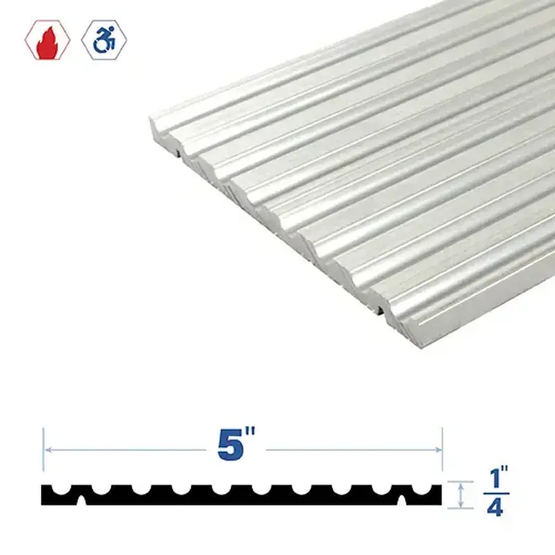 Brixwell 3576MA-24 24" Adjustable Threshold (5" by 1/4") Mill Aluminum2