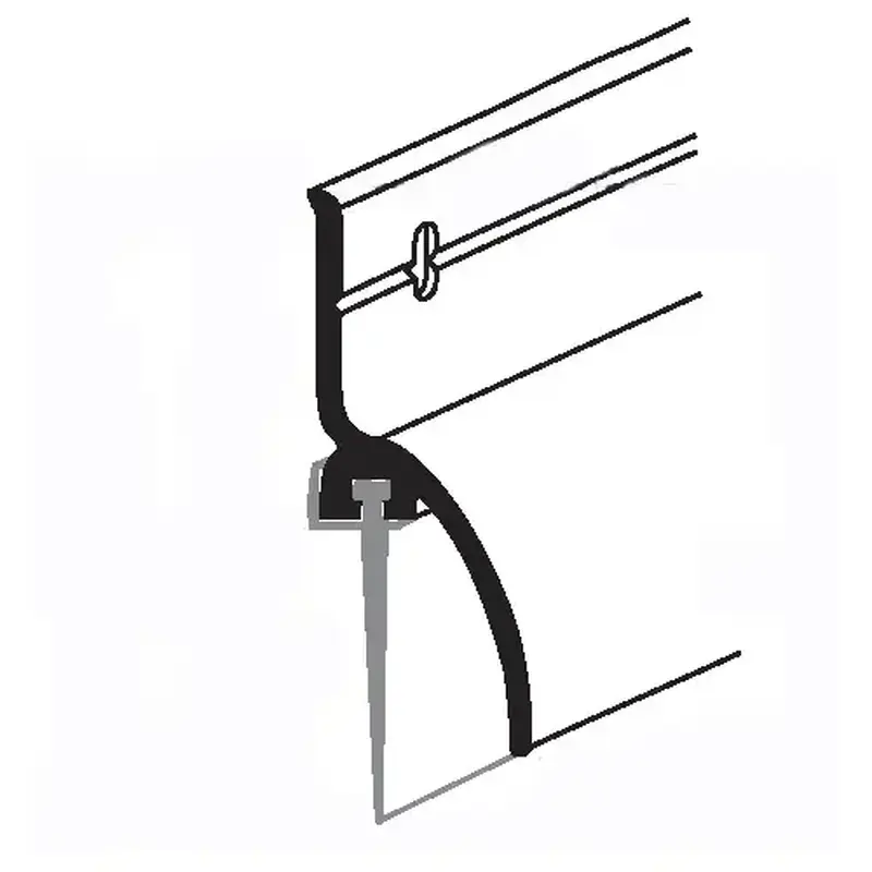 Brixwell 19-1030a 36in Drip Cap Door Sweep Bttm 1-11/16in With Vinyl Mill