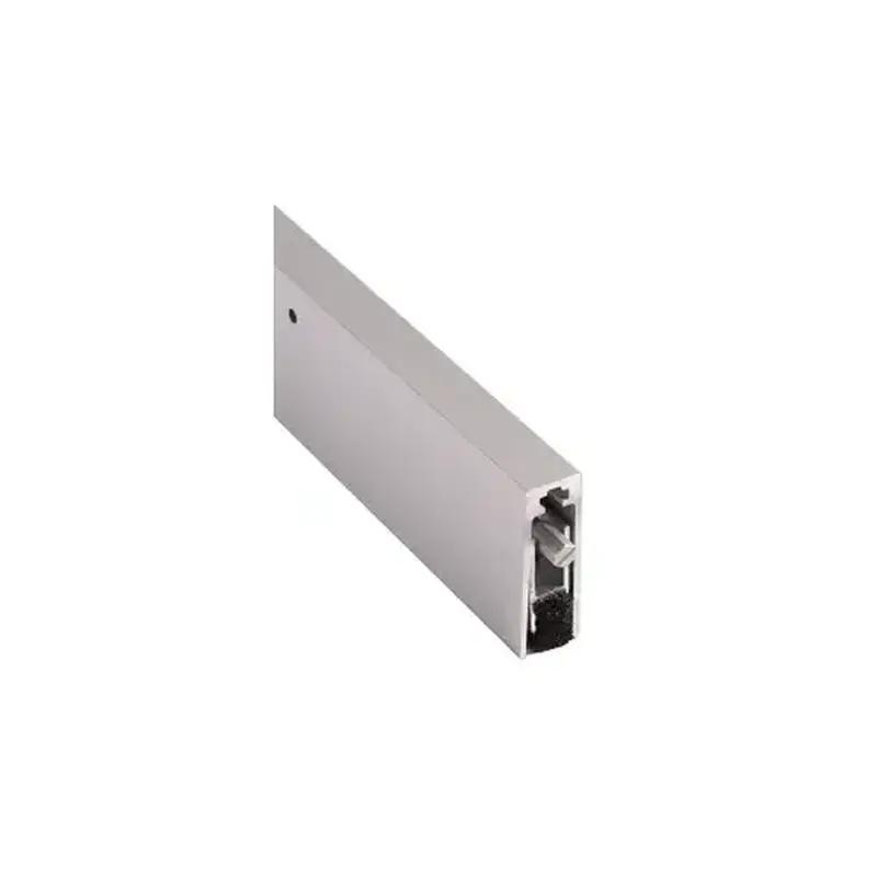 National Guard Products 222NA 48IN 11/16" W x 2-3/32 H Surface or Half Mortise Mount, Automatic Door Bottom - Neoprene 48"