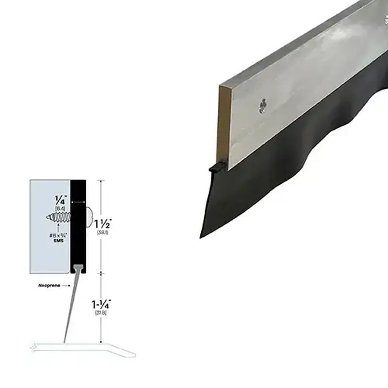 Brixwell 759WP Door Sweep (1/4" by 2-3/4") White Powder Coat