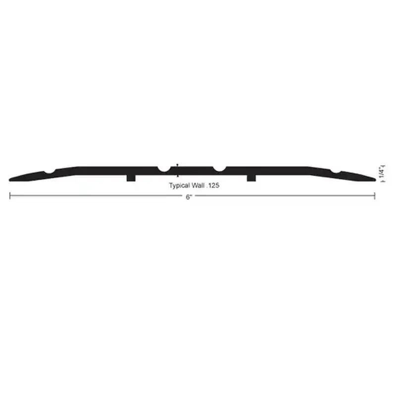 National Guard Products 613 36IN Saddle Threshold, 1/4" H x 6" W x 36" L, Milled Aluminum