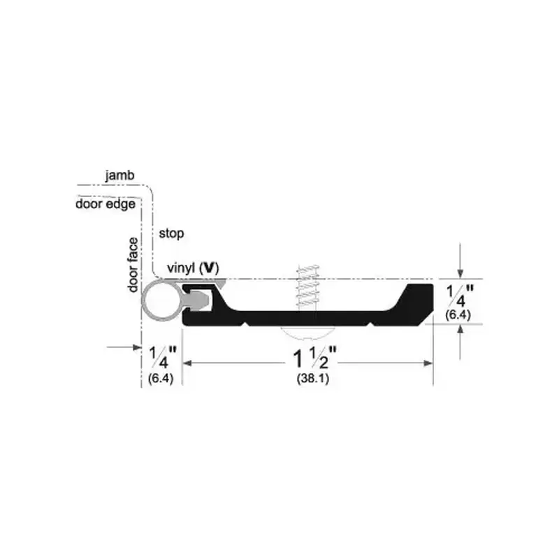 Pemko 290AV3684 Heavy Duty Perimeter Gasketing Mill Finish Aluminum