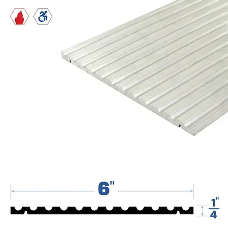 Brixwell 3676MA-EPX Adjustable Threshold (6" by 1/4") Mill Aluminum