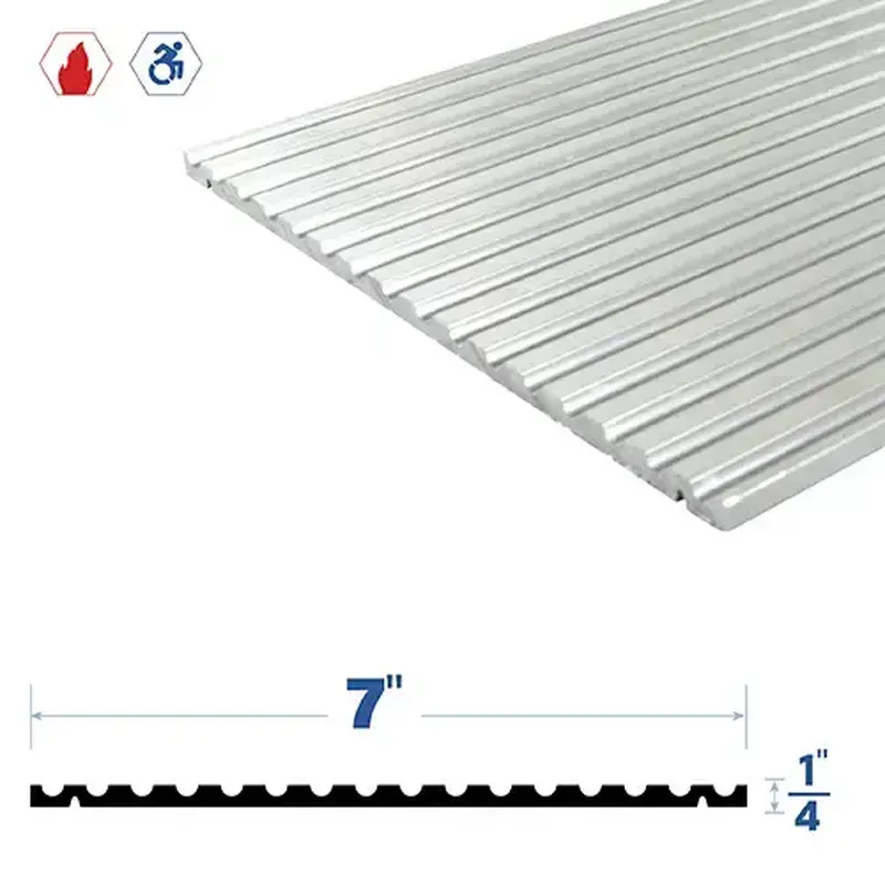 Brixwell 3776MA Adjustable Threshold (7" by 1/4") Mill Aluminum