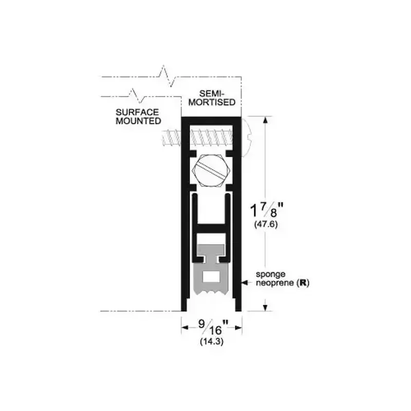 Pemko 4131CRL 48 48" Pemko Weatherstrip Clear Anodized Aluminum