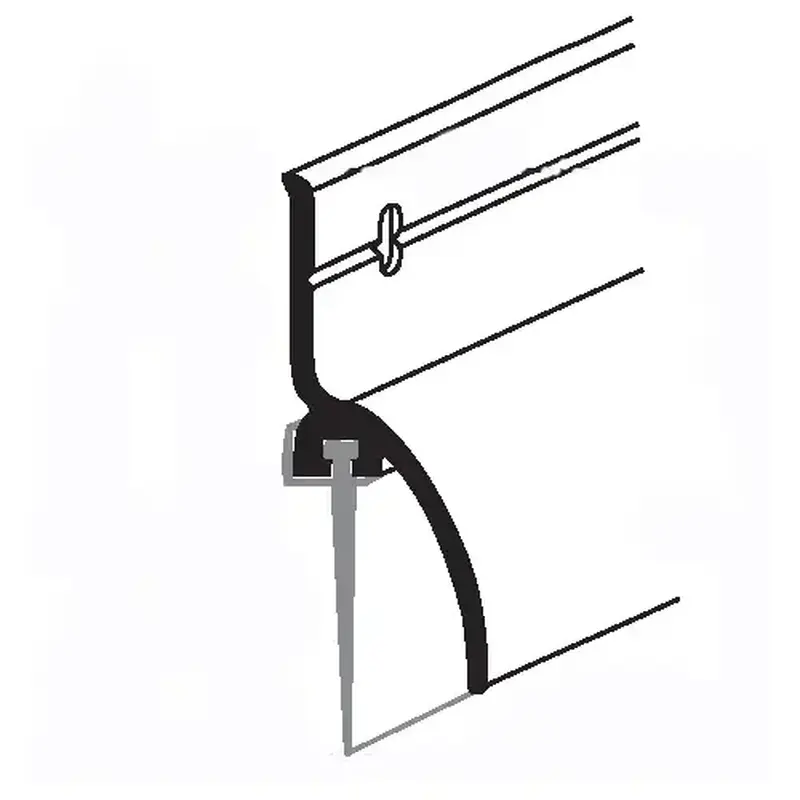 Brixwell 19-1030azbz 36in Drip Cap Door Sweep Bttm 1-11/16in With Vinyl bronze Anodized