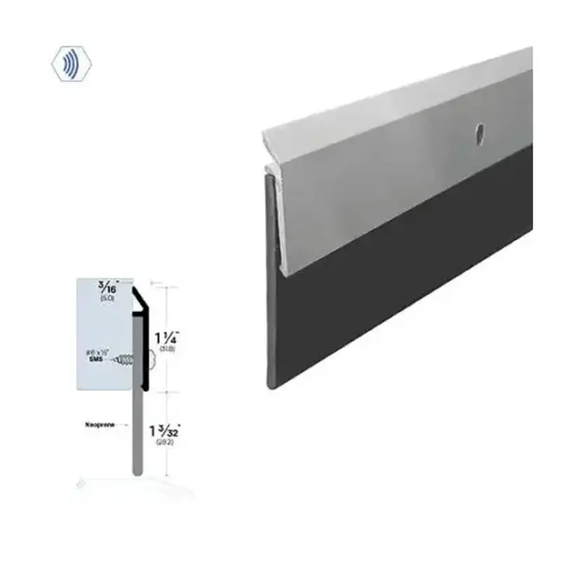 Brixwell 7836DB-SF Door Sweep (3/16" by 1-11/32") Dark Bronze Anodized Aluminum