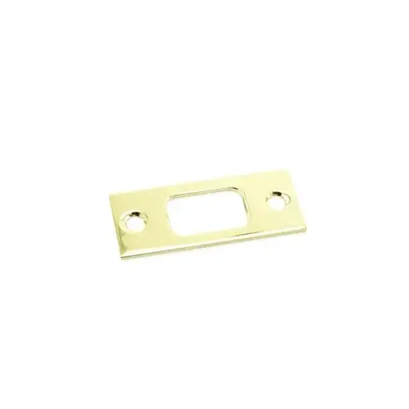 Baldwin 8000003STR 8000 Series Deadbolt Strike Polished Brass