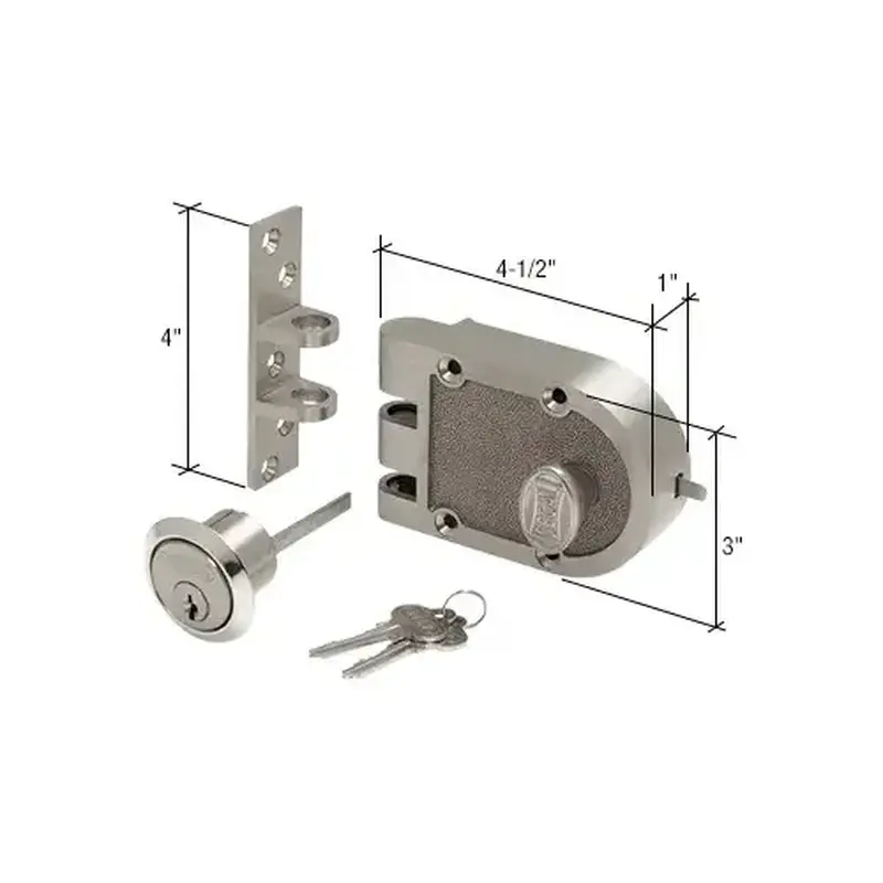 CRL SE15328 Brushed Chrome Segal Dead Bolt Lock