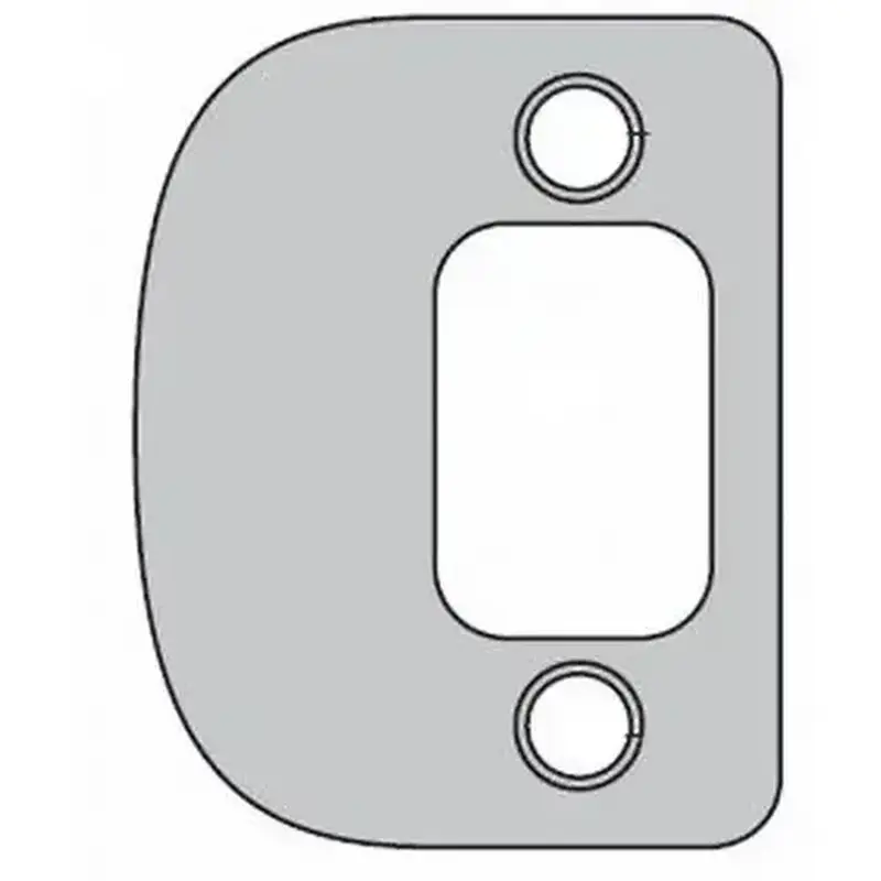 Kwikset 85303-514 Radius Corner Deadbolt Full Lip Strike Iron Black Finish