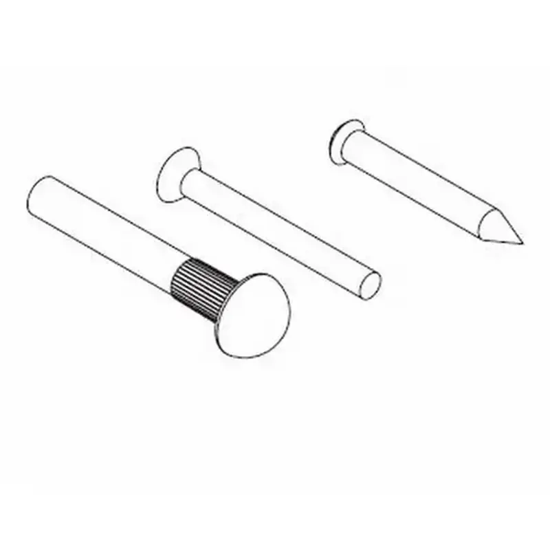 Kwikset 88322-26D Handleset Sex Nut Set & Wood Screw, Satin Chrome