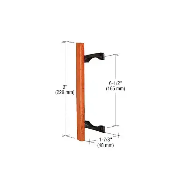 Prime-Line C 1190 Door Pull, Wood, Painted Black