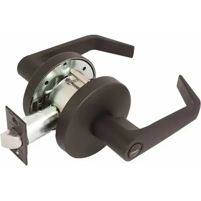 US Lock USX2052L10B 2050 GR2 2-3/4 in. Backset US10B Privacy Bed/Bath Door Lever Oil-Rubbed Bronze