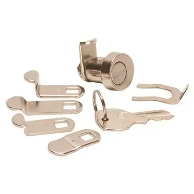 National Brand Alternative 804415 Zinc Alloy Mailbox Lock Brushed Nickel
