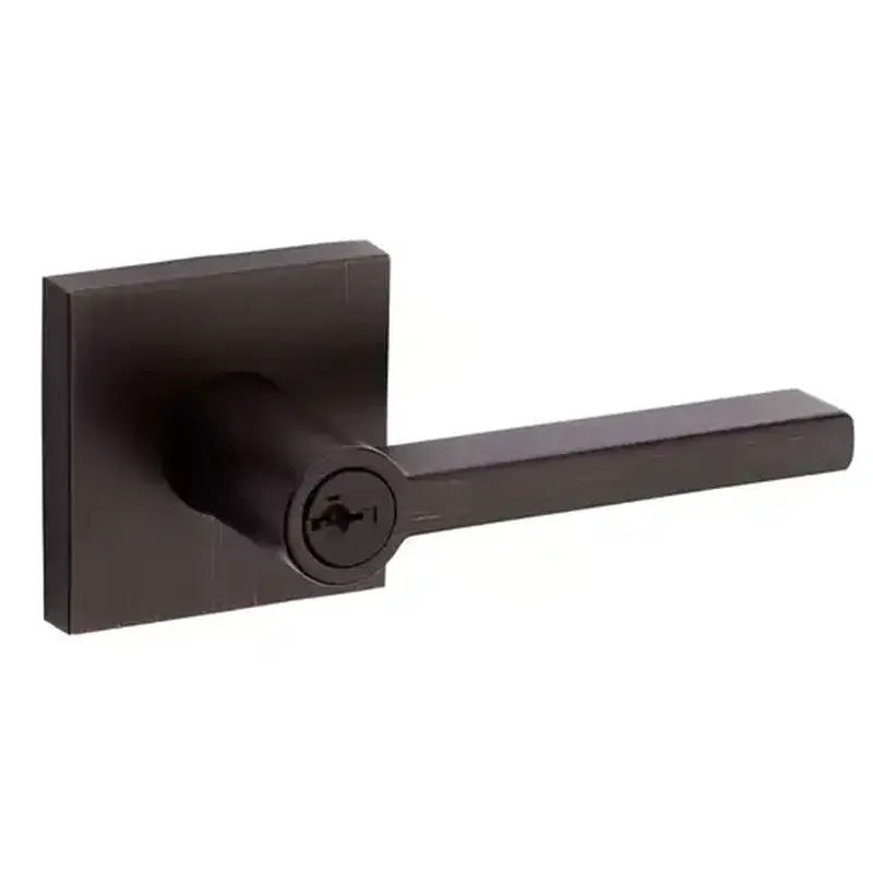 Kwikset 156HFL-SQT-11P-SMT-6AL-RCS Halifax Keyed Entry Lever Venetian Bronze