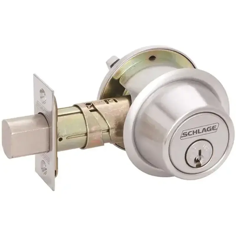 Schlage B560P 626 KA4C 12-287 10-094 BC500 Series Satin Chrome Single Cylinder Deadbolt Universal Fit