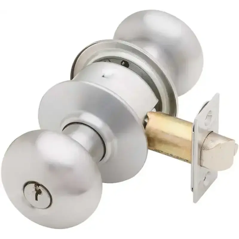 Schlage F80 PLY 626 KA4C 16-086 10-027 Plymouth Series F Grade ADJ BS SC1 Chrome Grade 2 Storeroom Knob Lockset