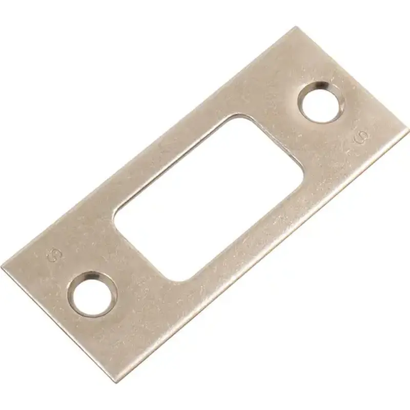 Schlage Residential 10-094 626 Square Corner Strike Plate from the D100 Collection, Satin Chrome
