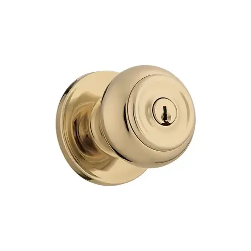 Weiser Lock GA12P3BR Inactive Half Dummy, Phoenix Knob, Medium Duty, Cylindrical Lock, UL, Grade 2, US3/605 Bright Brass