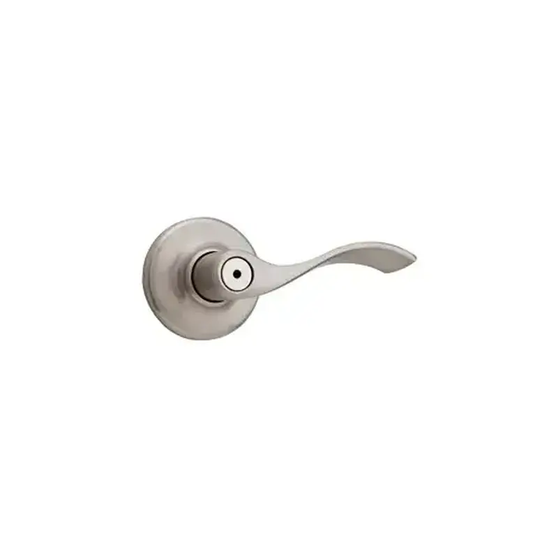 Kwikset 300BL-15-6AL-RCS Balboa Privacy Lever, 6-Way Adjustable Latch 2-3/8"-2-3/4" Backset, Grade 3, 619/US15 Satin Nickel