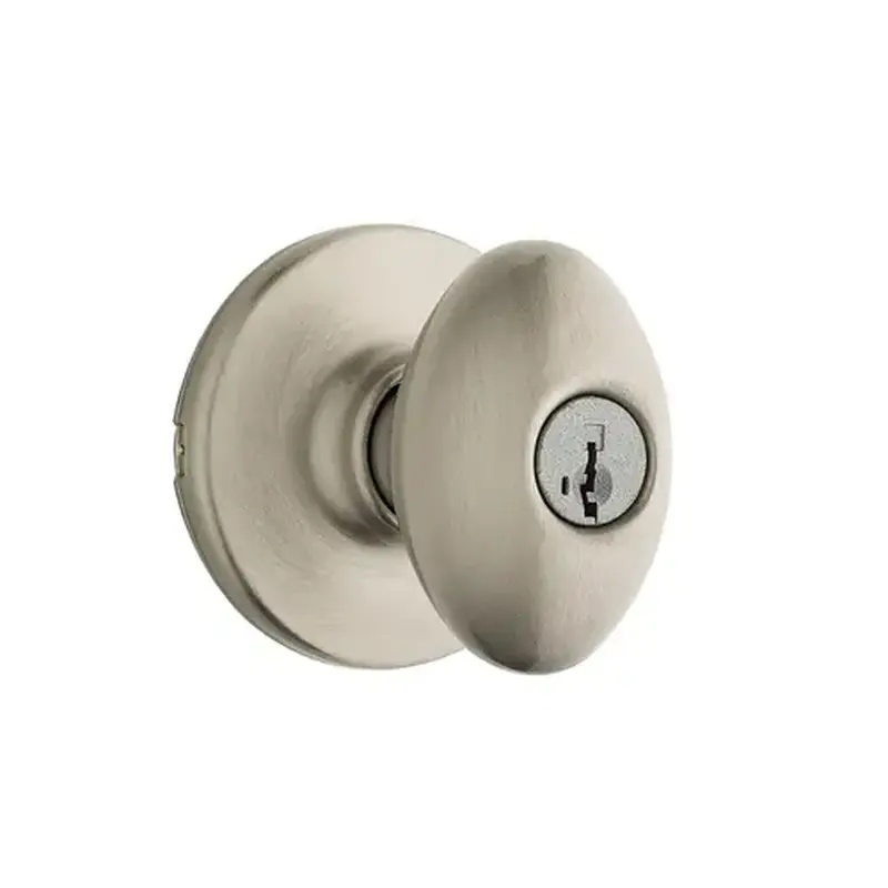 Kwikset 400AO-15-SMT-6AL-RCS Aliso Keyed Entry Knob Satin Nickel