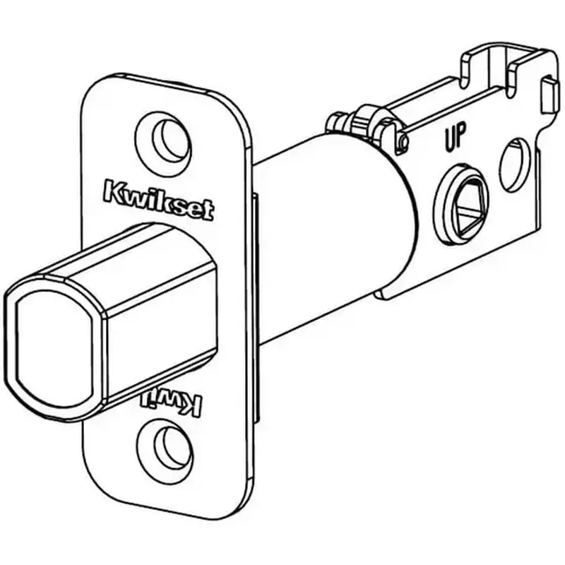 Kwikset 82731-3 Deadbolt Latch 2-3/8" Backset, Bright Polished Brass
