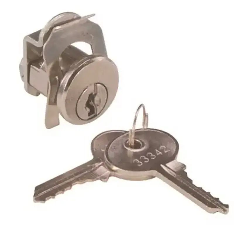 National Brand Alternative 804424 Zinc Alloy Mailbox Lock Brushed Nickel