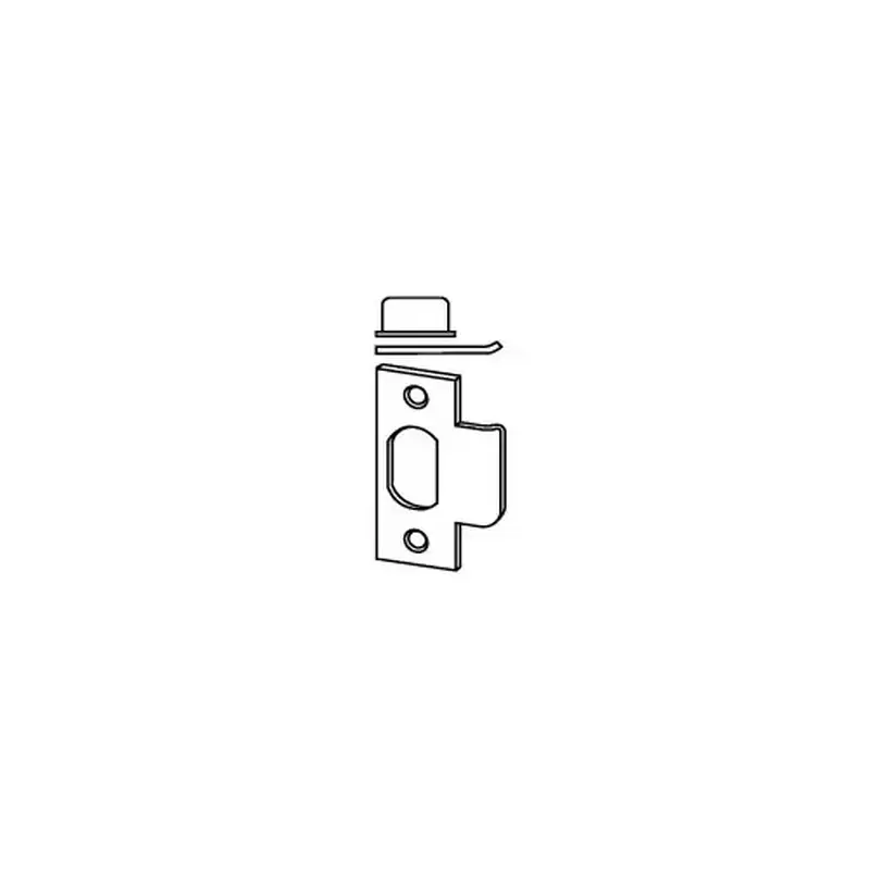 Schlage Commercial 10-001-118-622 Square Corner T Strike 1 1/8" x 2 3/4"   Box Flat Black Coated
