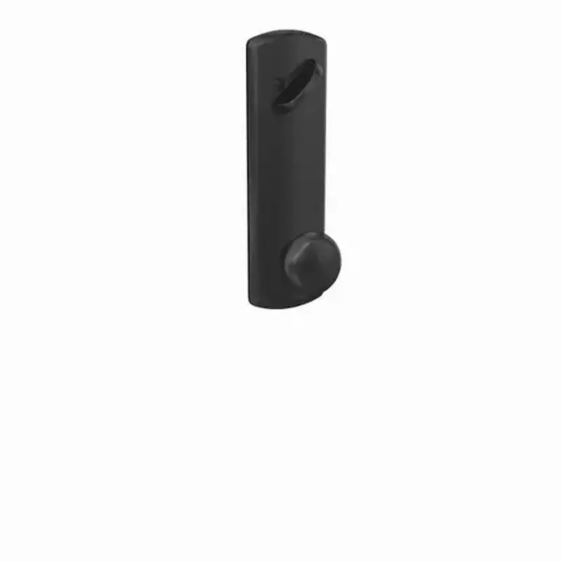 Schlage Custom FCT59PLY622GRW Custom Plymouth Knob with Greenwich Escutcheon Interior Active Trim with 16680 Latch and 10269 Strike Matte Black Finish