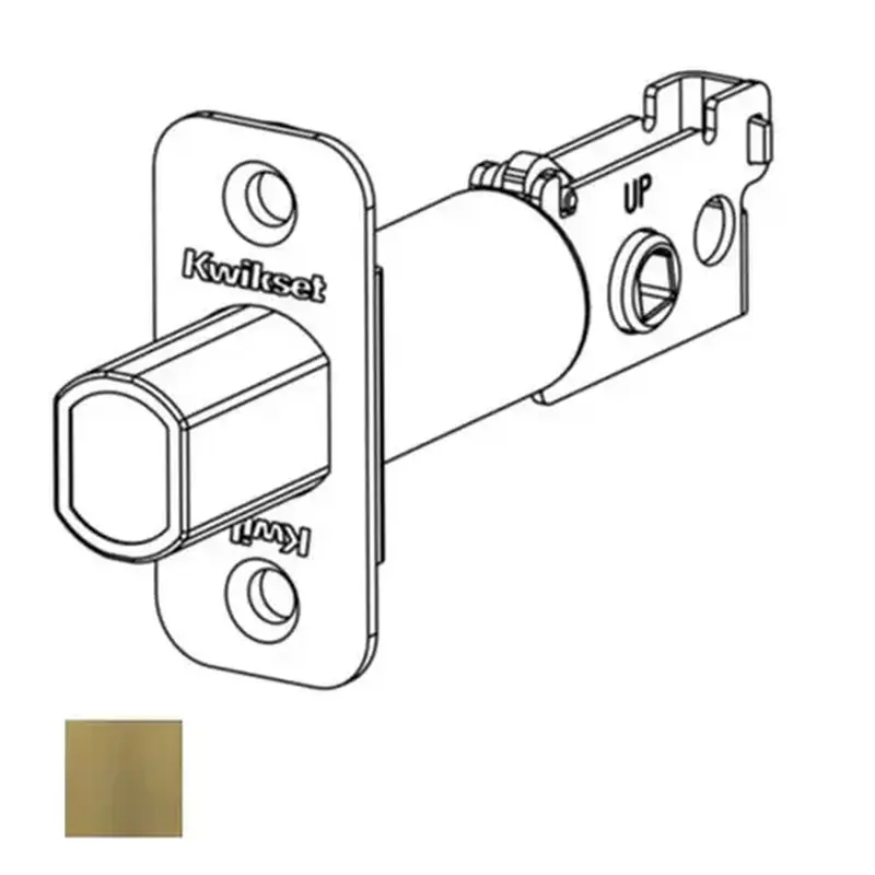 Kwikset 82732-5 2-3/4" Radius Deadbolt Latch Antique Brass Finish