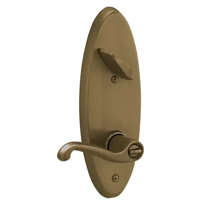 Schlage Commercial S251PD FLA 609 LH Left Hand S200 Series Interconnected Entry Double Locking Flair Lever C Keyway with 16-481 Latch 10-109 Strike Antique Brass Finish
