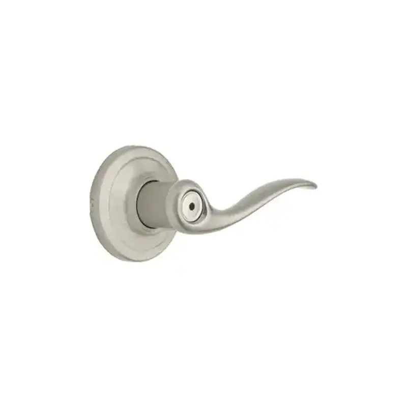 Weiser Lock GLA331TC156LR1 Privacy, Toluca Lever, Non-Keyed, Medium Duty, Cylindrical Lock, 6-Way Adjustable Latch, Radius & Square Corner Strike, UL, ADA, Grade 2, US15/619 Satin Nickel