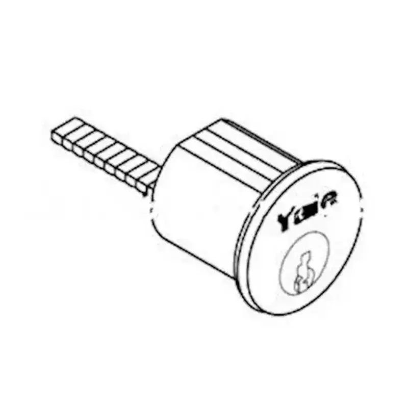 Yale Commercial 1109-SA-626 6 Pin Standard Rim Cylinder with SA Keyway US26D (626) Satin Chrome Finish