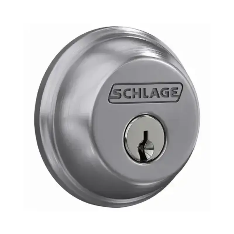 Schlage Lock B60CSG626 CHR SGL Cyl Dead Bolt