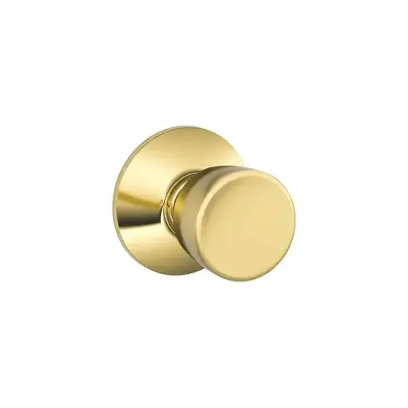 Schlage Residential F10VBEL605 Passage Lockset Bell Bright Brass 1-3/4" Bright Brass