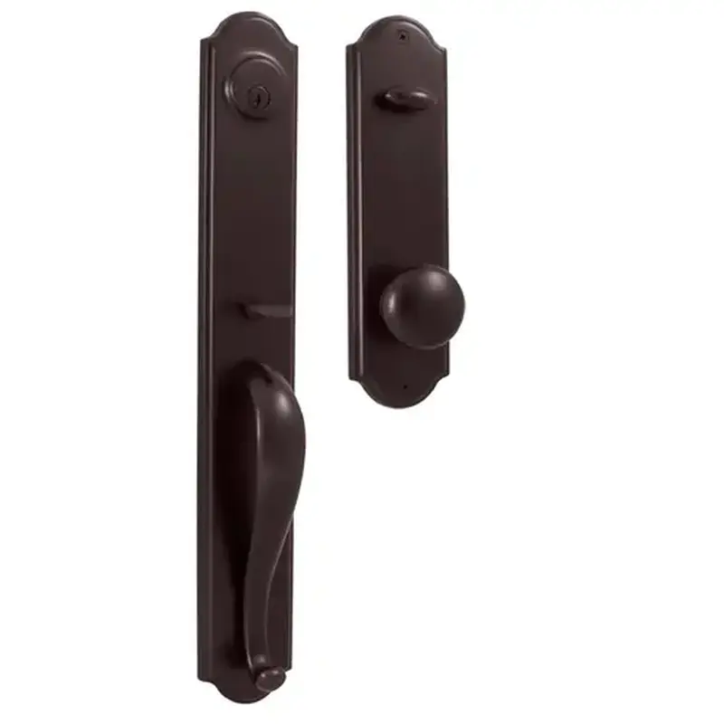 Weslock 06641-1I1SL2D  Philbrook Single Cylinder Handle set with Impresa Knob in the Oil Rubbed Bronze Finish