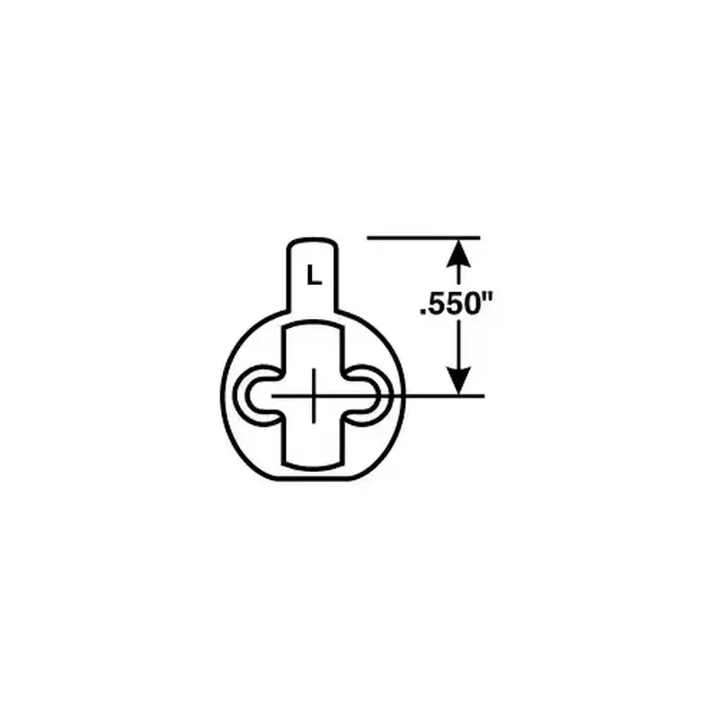 Yale Commercial 1161L Adams Rite MS 1800 and 4700 Cam for a 1123, 1152, S1052H, 5152, U5152 Mortise Cylinder